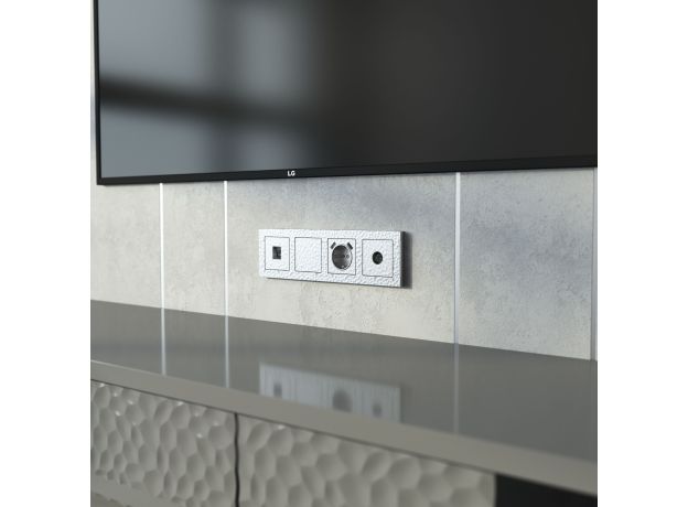 ТВ-розетка оконечная (Hammaer серебряный) W1283006