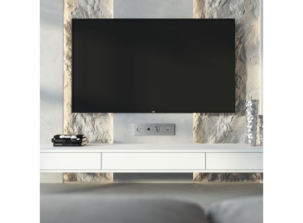 ТВ-розетка оконечная (Hammaer серебряный) W1283006