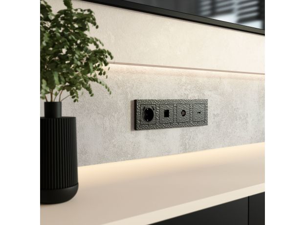 ТВ-розетка оконечная (Hammar черный) W1283008