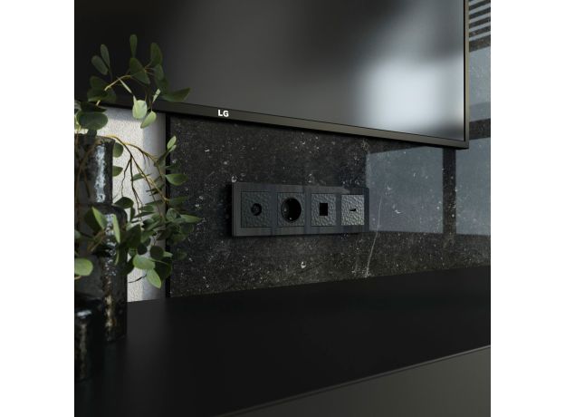 ТВ-розетка оконечная (Hammar черный) W1283008