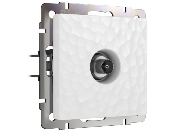 ТВ-розетка оконечная (Hammer белый) W1283001