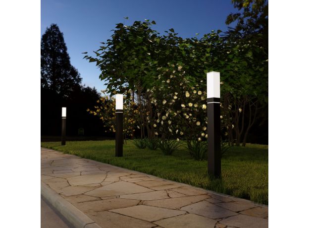 Ландшафтный светодиодный светильник чёрный IP54 1537 TECHNO LED