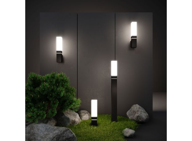 Ландшафтный светодиодный светильник чёрный IP54 1537 TECHNO LED