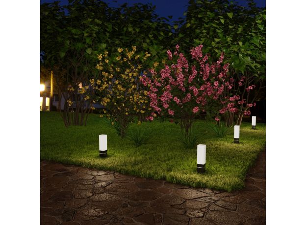 Ландшафтный светодиодный светильник чёрный IP54 1536 TECHNO LED