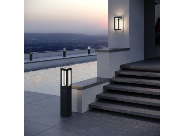 Уличный настенный светодиодный светильник Frame LED IP54 1527 TECHNO LED черный