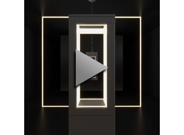 Уличный настенный светодиодный светильник Frame LED IP54 1527 TECHNO LED черный