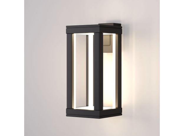 Уличный настенный светодиодный светильник Frame LED IP54 1527 TECHNO LED черный