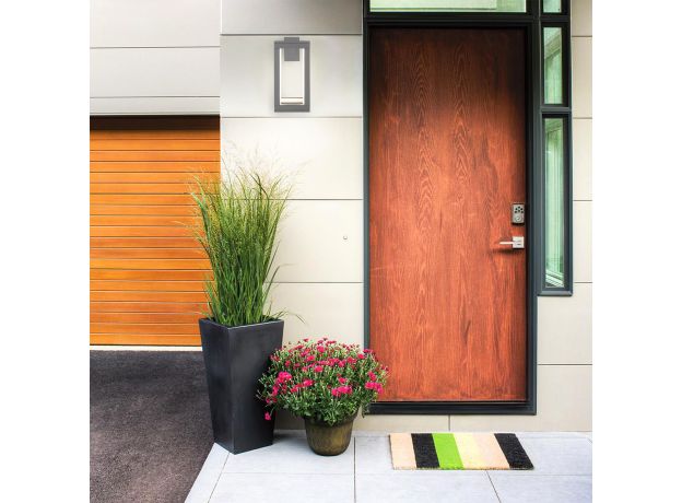 Уличный настенный светодиодный светильник Frame LED IP54 1527 TECHNO LED серый