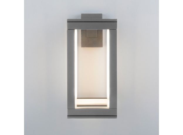 Уличный настенный светодиодный светильник Frame LED IP54 1527 TECHNO LED серый