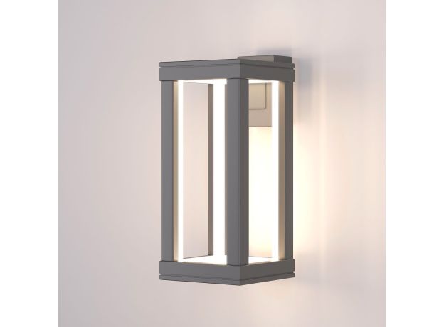 Уличный настенный светодиодный светильник Frame LED IP54 1527 TECHNO LED серый