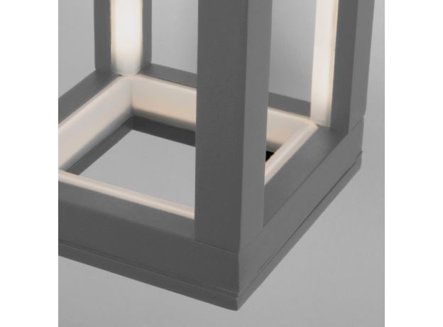 Уличный настенный светодиодный светильник Frame LED IP54 1527 TECHNO LED серый