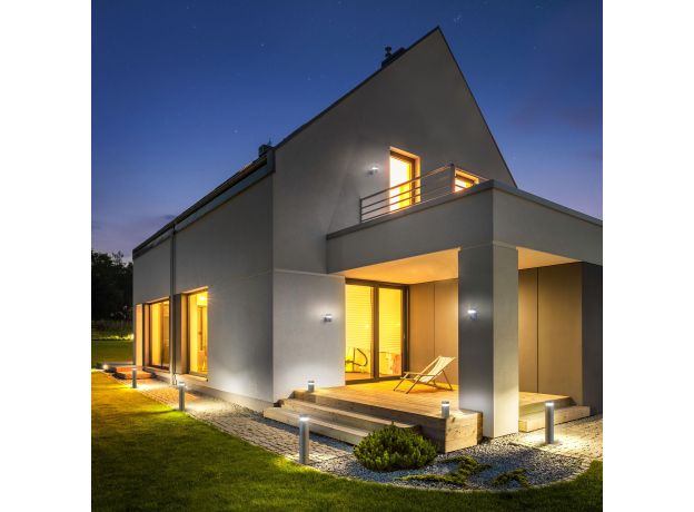 Уличный настенный светодиодный светильник Серый 1530 TECHNO LED серый