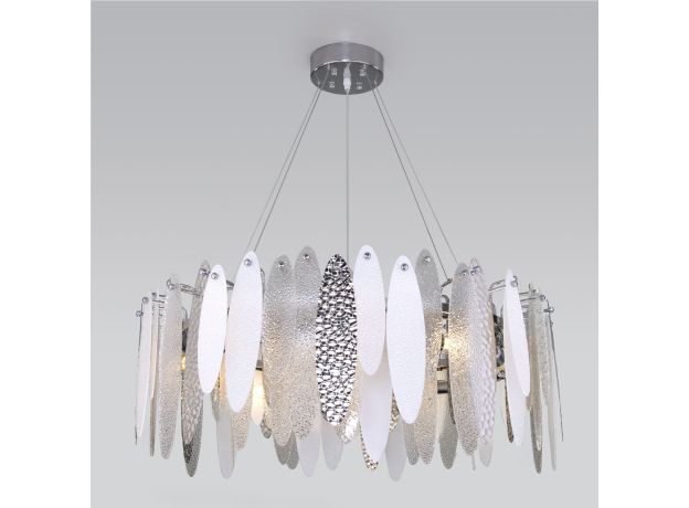 Умная подвесная люстра с фактурным стеклом 324/10