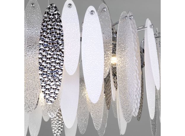 Умная подвесная люстра с фактурным стеклом 324/10