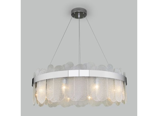 Умная подвесная люстра с фактурным стеклом 333/10 Smart