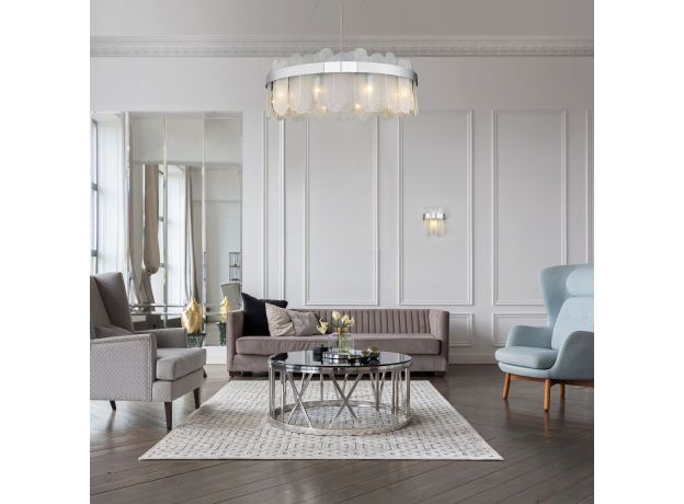 Умная подвесная люстра с фактурным стеклом 333/10 Smart