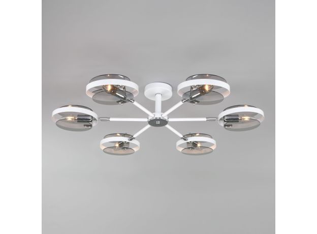 Умный потолочный светильник в стиле лофт 70121/6 белый Smart