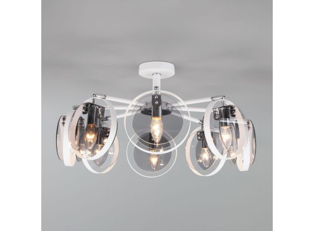 Умный потолочный светильник в стиле лофт 70121/8 белый Smart