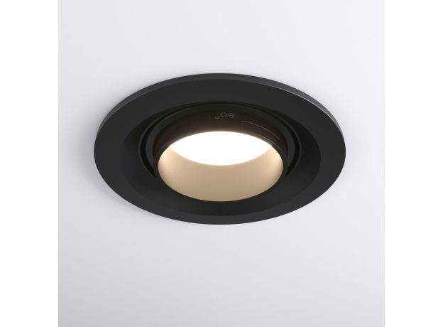 Встраиваемый светодиодный светильник с регулировкой угла освещения 9920 LED 15W 4200K черный