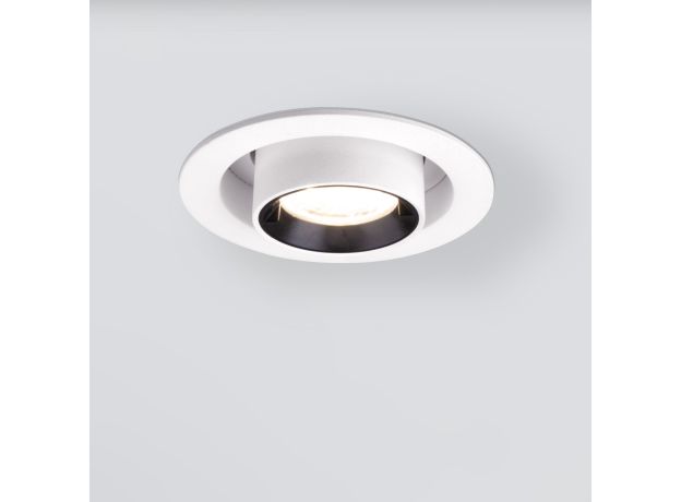 Встраиваемый точечный светодиодный светильник 9917 LED 10W 4200K белый матовый