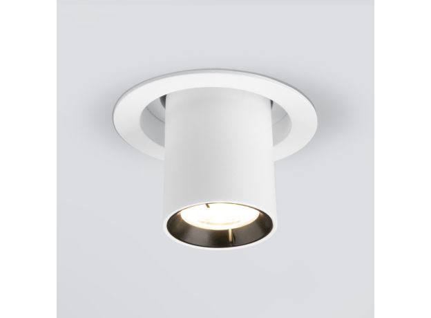 Встраиваемый точечный светодиодный светильник 9917 LED 10W 4200K белый матовый