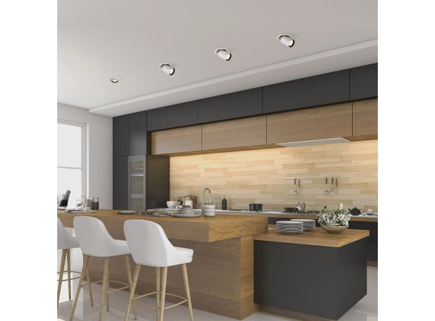 Встраиваемый точечный светодиодный светильник 9917 LED 10W 4200K белый матовый