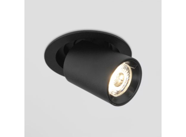 Встраиваемый точечный светодиодный светильник 9917 LED 10W 4200K черный матовый
