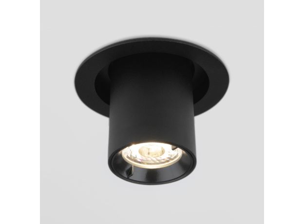 Встраиваемый точечный светодиодный светильник 9917 LED 10W 4200K черный матовый
