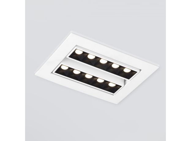 Встраиваемый точечный светодиодный светильник 9923 LED 20W 4200K белый/черный