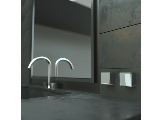 Выключатель двухклавишный Gallant серебряный W5020006