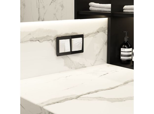 Выключатель двухклавишный (Hammer белый) W1220001