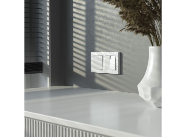 Выключатель одноклавишный (Hammer белый) W1210001