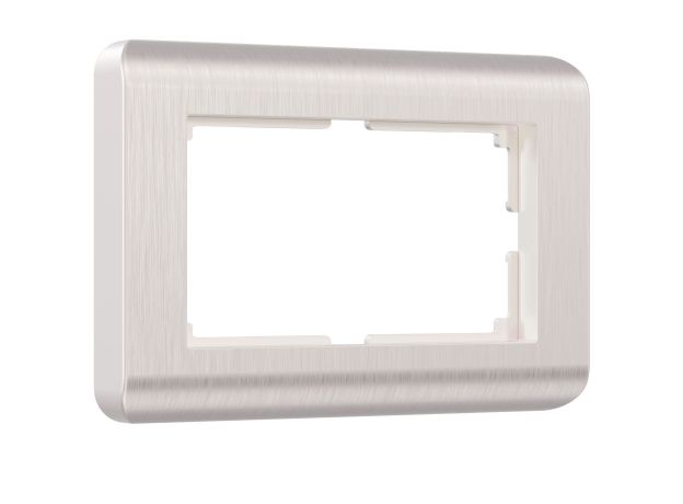Рамка из поликарбоната для двойной розетки Stream перламутровый W0082113