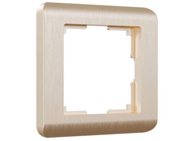 Рамка из поликарбоната на 1 пост Stream шампань W0012111