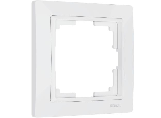 Рамка из поликарбоната на 1 пост Snabb Basic белый W0012001