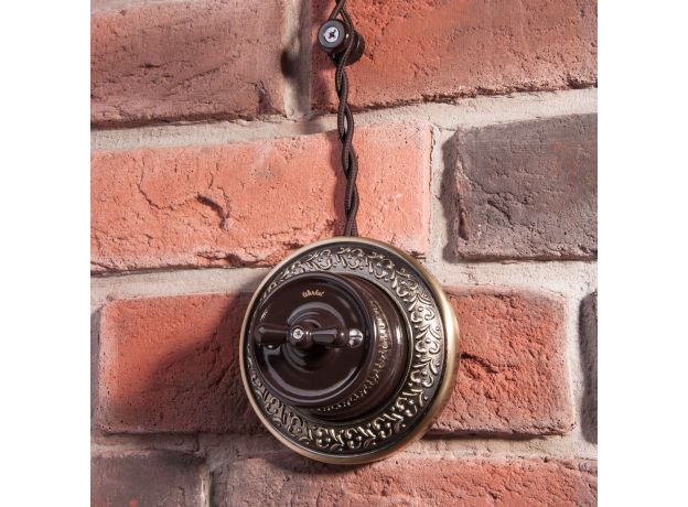 Ретро кабель витой 3х1,5 коричневый 20 м (под заказ) W6453214