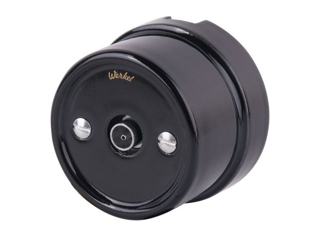 ТВ розетка  черный Ретро W5683008