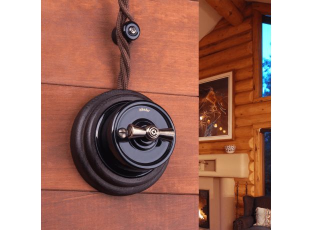 Комплект изоляторов без винта 100 шт. черный ретро W6431408