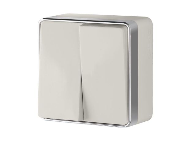 Выключатель двухклавишный Gallant слоновая кость W5020003