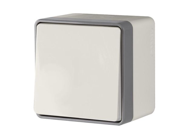 Выключатель одноклавишный влагозащищенный Gallant слоновая кость W5010203