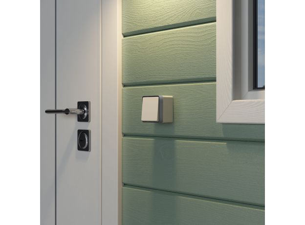 Выключатель одноклавишный влагозащищенный Gallant слоновая кость W5010203