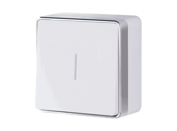 Выключатель одноклавишный с подсветкой Gallant белый W5010101