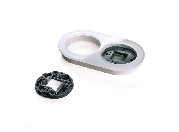 Рамка из стекла на 2 поста белый W0025101