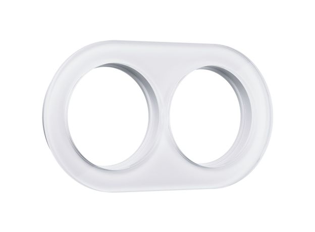 Рамка из стекла на 2 поста белый W0025101