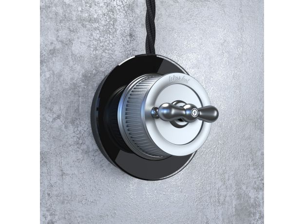 Рамка из стекла на 1 пост черный W0015108