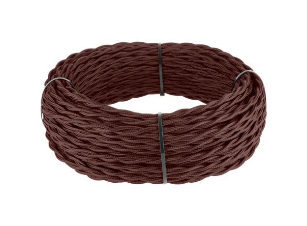 Ретро кабель витой 3х2,5 итальянский орех (под заказ) W6453625