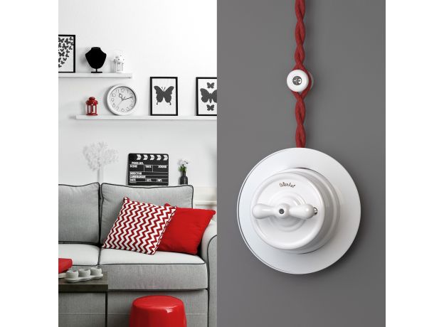 Ретро кабель витой 3х2,5 красный (под заказ) W6453648