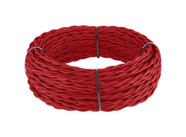 Ретро кабель витой 2х2,5 красный (под заказ) W6452648