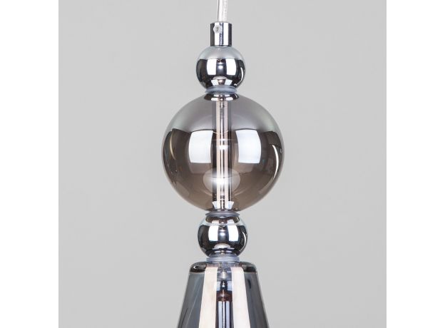 Подвесной светильник со стеклянным плафоном 50202/1 дымчатый