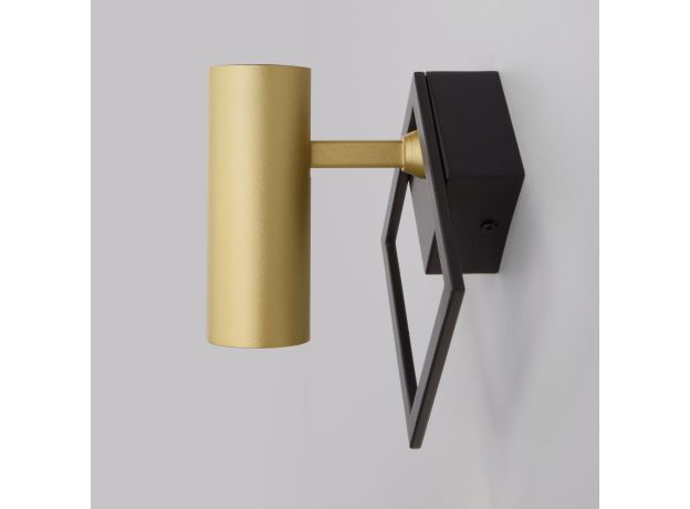 Настенный светодиодный светильник 20091/1 LED черный/ золото